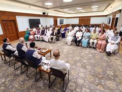 PM Modi urges NDA MPs to practice yoga, uphold decorum