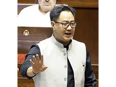 Rijiju challenges Congress to back Women's Reservation Bill