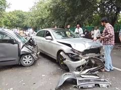 
      
      70-year-old woman killed after Mercedes, WagonR collide in Delhi
      
      