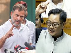 Rahul Gandhi, Rijiju clash over women's reservation bill