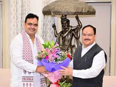 
      
      Union Minister JP Nadda meets Rajasthan CM Bhajanlal Sharma
      
      