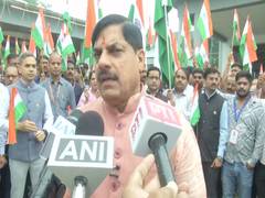
      
      MP CM Mohan Yadav participates in Tiranga Yatra in Bhopal
      
      
