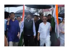 
      
      Manipur CM Yumnam Khemchand Singh leads Tiranga Yatra in Imphal a
      
      