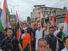 
      
      Yumnam Khemchand Singh takes part in the Har Ghar Tiranga Yatra
      
      