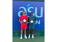 
      
      RGTA  athlete Karan Singh wins doubles title in ITF M15 Astana
      
      
