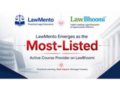 
      
      LawMento Emerges as the Most-Listed Active Course Provider
      
      