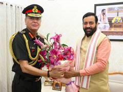 
      
      Army Chief General Dhiraj Seth meets Haryana CM
      
      