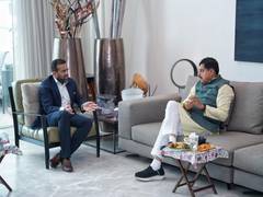 
      
      CM Mohan Yadav meets Arvind Group officials in Ahmedabad
      
      