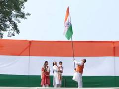 
      
      JP Nadda hoists Tricolour at his residence in national capital
      
      