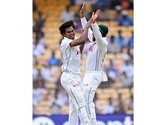 
      
      Mahmud condemns Australia to record-low during 1st Test
      
      