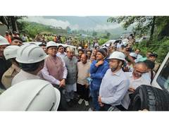 
      
      Uttarakhand CM Dhami reaches Tunnel accident site in Chamoli
      
      