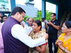 
      
      Uttarakhand CM Dhami meets family of Amit Kumar Anathwal
      
      