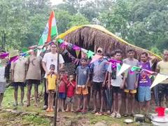 
      
      Tricolour hoisted for first time in Naxal-hit Boter village
      
      