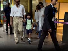 
      
      Birthday boy Saif Ali Khan heads out on family trip
      
      