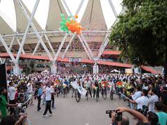 
      
      Fitness, patriotism marks 86th Fit India Sundays on Cycle 
      
      