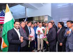 
      
      Gujarat delegation led by Gujarat CM arrives in San Francisco
      
      