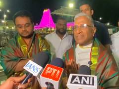 
      
      RS Dy Chairman offers prayers at Tirumala
      
      