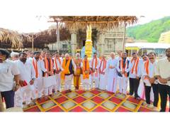 
      
      Nitin Nabin visits Simhachalam Temple in Visakhapatnam
      
      