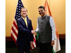 
      
      US envoy to India Gor meets Maharashtra CM Fadnavis
      
      