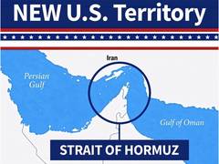 
      
      Trump shares image declaring Strait of Hormuz 