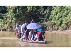 
      
      Assam: Jonai children risk boat journeys to reach school
      
      
