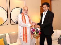 
      
      Amit Shah meets Tamil Nadu CM Joseph Vijay
      
      
