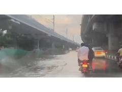 
      
      Heavy rain triggers waterlogging, traffic chaos in South Delhi
      
      