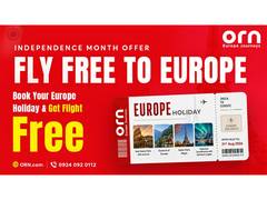 
      
      Fly Free to Europe: Independence Month Exclusive Offer 
      
      