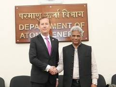 
      
      US Envoy Sergio Gor speaks with DAE Secy Mohanty
      
      