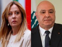
      
      Lebanon President Aoun, Italy PM Meloni discuss Israeli strikes
      
      