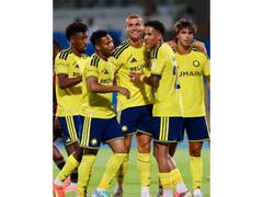 
      
      Saudi Pro League: Cristiano among scorers in Al Nassr's 4-0 win
      
      