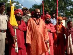
      
      Chhari Mubarak, Lord Shiva’s sacred mace, leaves Srinagar Akhara
      
      