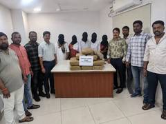 
      
      Hyderabad Police arrest 5 for illegal possession of 38 kg ganja
      
      
