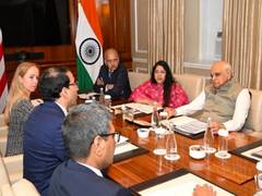 
      
      Gujarat CM meets global business leaders in New York
      
      