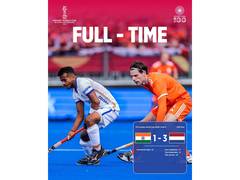 
      
      FIH Men's Hockey WC: India suffer defeat against Netherlands
      
      