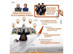 
      
      Odisha govt launches 'Bidesh Sikhyabruti' scheme to fund...
      
      