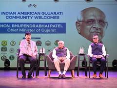 
      
      Gujarat CM invites US-based Gujarati diaspora to partner in state
      
      