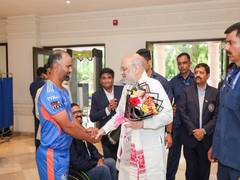 
      
      Amit Shah meets Indian Mixed Disability men's cricket team
      
      