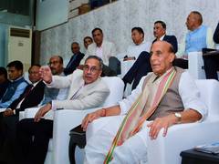 
      
      True spirit of Indian football on display: Rajnath Singh as East 
      
      