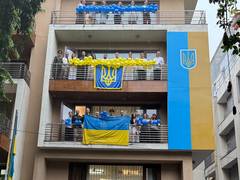 
      
      Ukrainian Embassy in India marks Kyiv's 35th Independence Day 
      
      