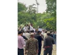 
      
      NSUI stages sit-in at Jamia Millia Islamia
      
      