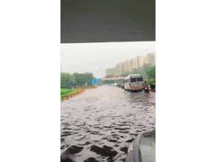 
      
      Heavy rain lashes Delhi; waterlogging reported at AIIMS flyover
      
      