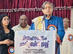 
      
      Shashi Tharoor inaugurates gathering of Snehasandram Charitable T
      
      