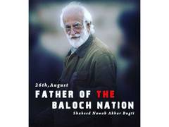 
      
      Baloch activists mark 20 years since Nawab Akbar Bugti's death
      
      