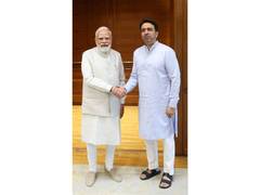 
      
      Union MoS Jayant Chaudhary calls on PM Modi
      
      