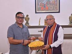 
      
      Assam CM meets Manohar Lal Khattar; discusses energy
      
      