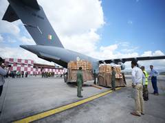 
      
      2nd consignment of 37.5 tonnes HADR aid reaches flood-hit Nepal
      
      