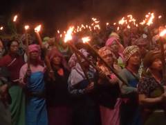 
      
      Meira Paibi activists hold massive torch rally in Imphal
      
      
