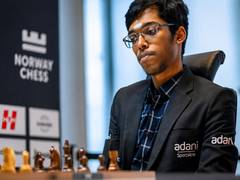 
      
      Kasparov, Vidit hail Praggnanandhaa after GCT title win
      
      