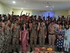 
      
      Chhattisgarh: Students, teachers tie rakhis to CRPF jawans
      
      